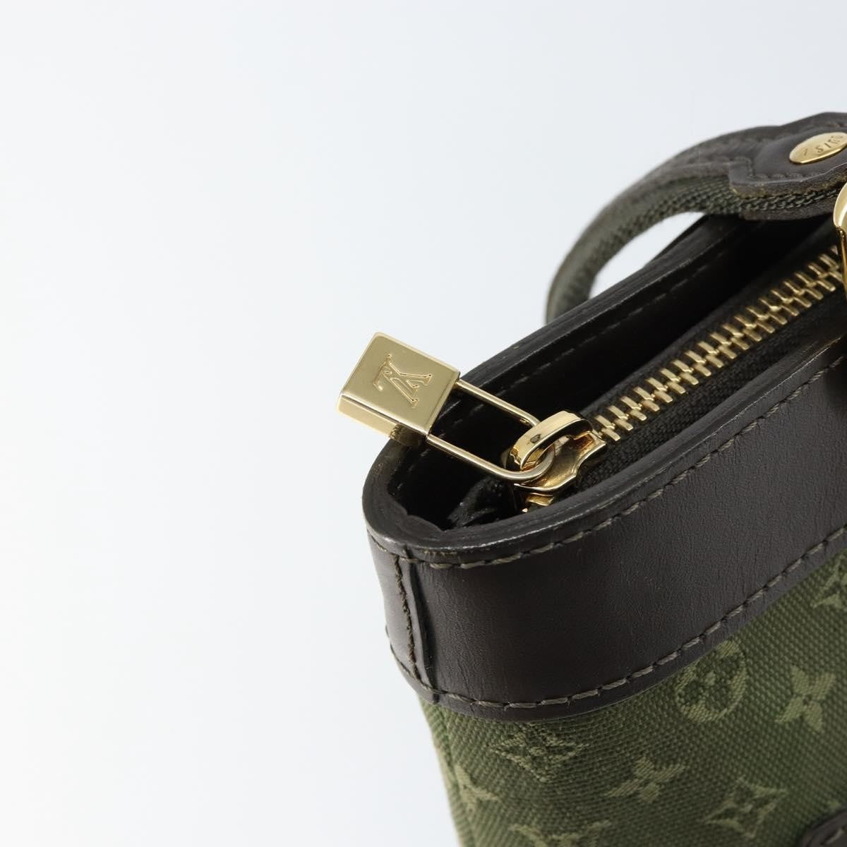 Louis Vuitton Lucille Handbag Mini Lin Khaki Canvas Handbag (Pre-Owned)