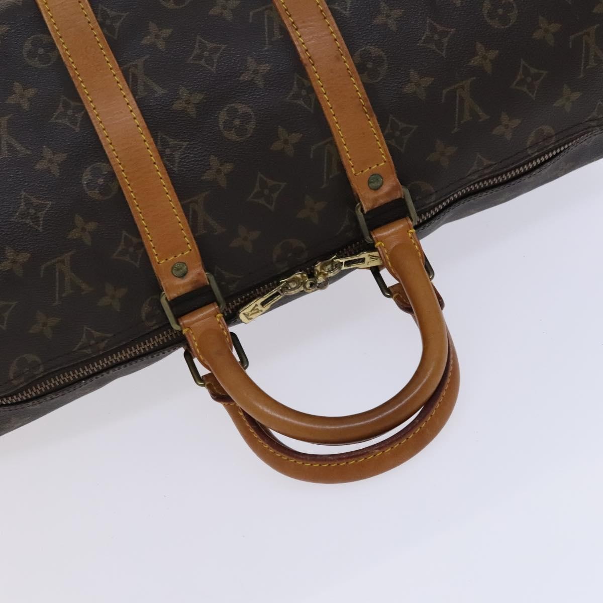 Louis Vuitton Keepall Bag Monogram Canvas Brown Canvas Travel Bag Bag (Pre-Owned)
