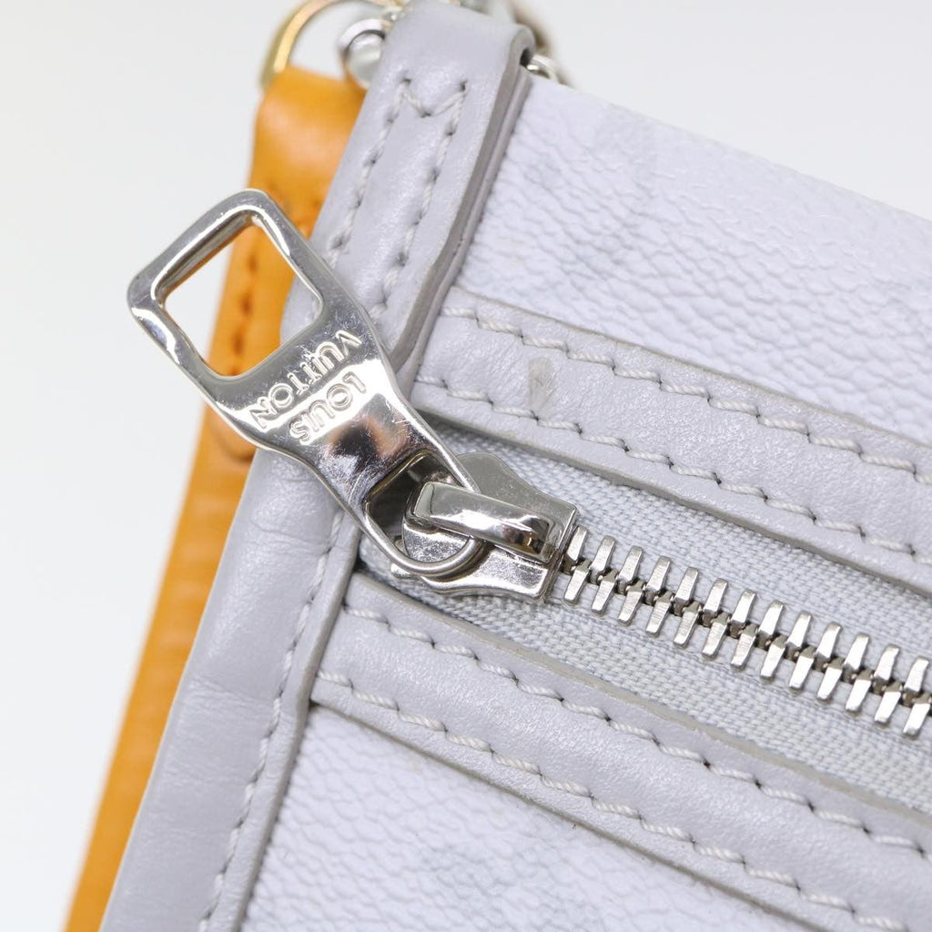 Louis Vuitton Double Flat Messenger Bag Limited Edition Logo Story Monogram Canvas And Denim Multicolour Canvas Clutche & Pouche Bag (Pre-Owned)
