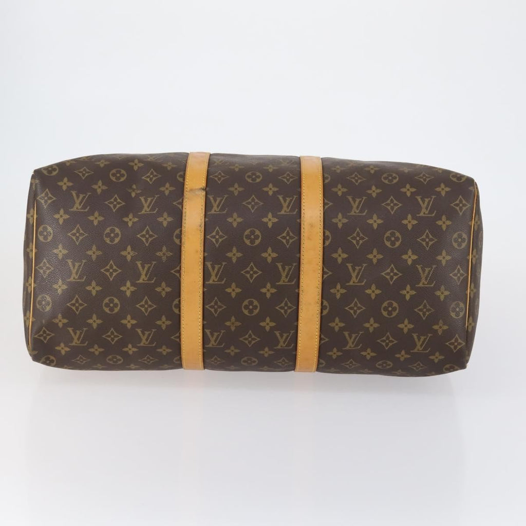 Louis Vuitton Keepall Bag Monogram Canvas Brown Canvas Travel Bag Bag (Pre-Owned)