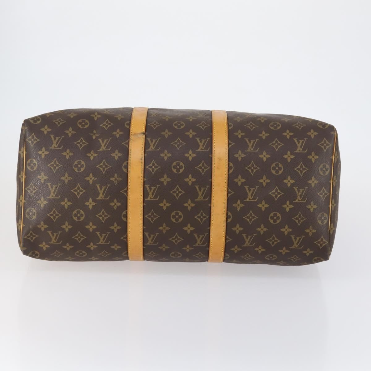 Louis Vuitton Keepall Bag Monogram Canvas Brown Canvas Travel Bag Bag (Pre-Owned)