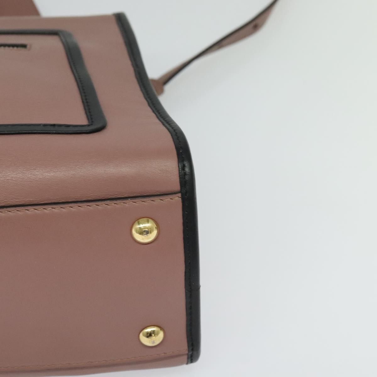 Fendi Runaway Bag Leather Pink Leather Bag (Pre-Owned)