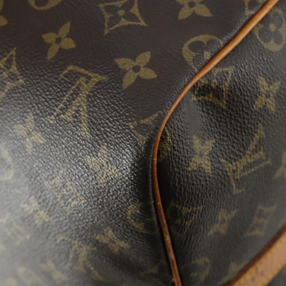 Louis Vuitton Keepall Bandouliere Bag Monogram Canvas Brown Canvas Travel Bag Bag (Pre-Owned)