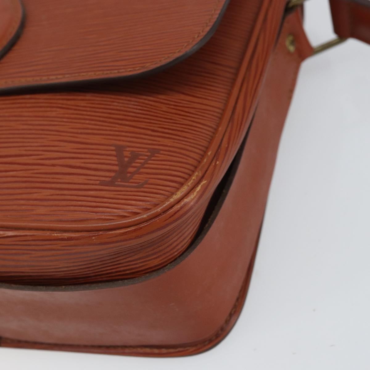 Louis Vuitton Cartouchiere Handbag Epi Leather Brown Leather Shoulder Bag Bag (Pre-Owned)