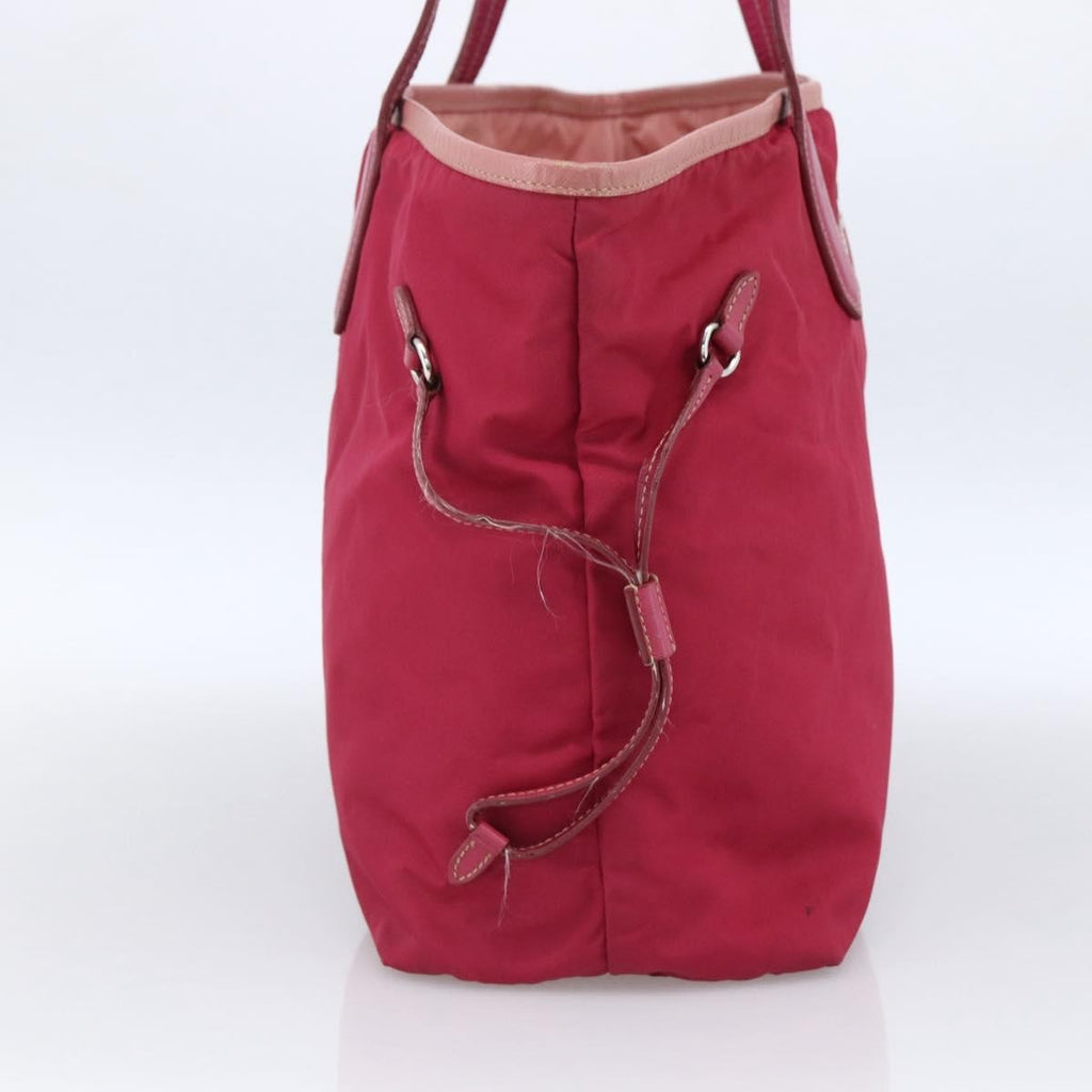 Prada Vintage Tote Tessuto Pink Nylon Tote Bag Bag (Pre-Owned)