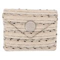 Chanel Vintage Envelope Chain Clutch Tweed White Tweed Clutche & Pouche Bag (Pre-Owned)