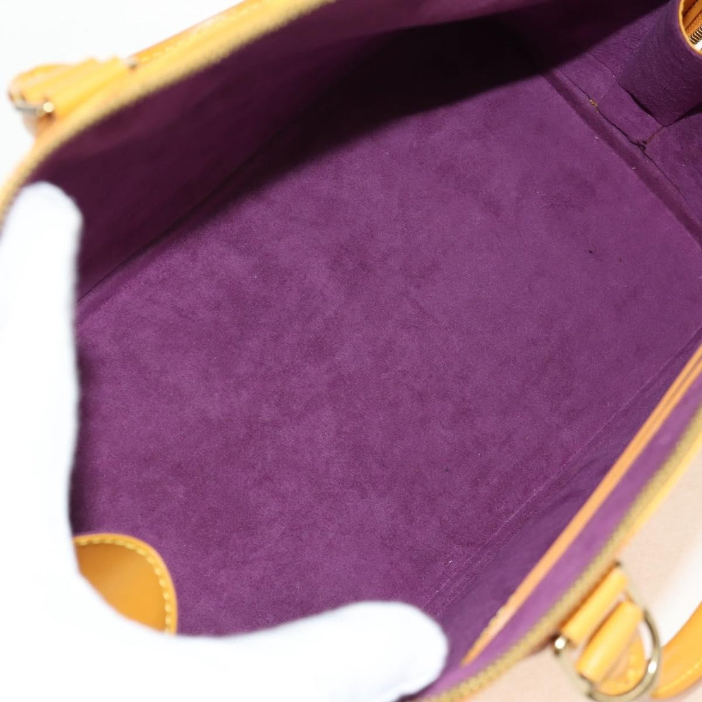Louis Vuitton Alma Handbag Epi Leather Yellow Leather Handbag (Pre-Owned)