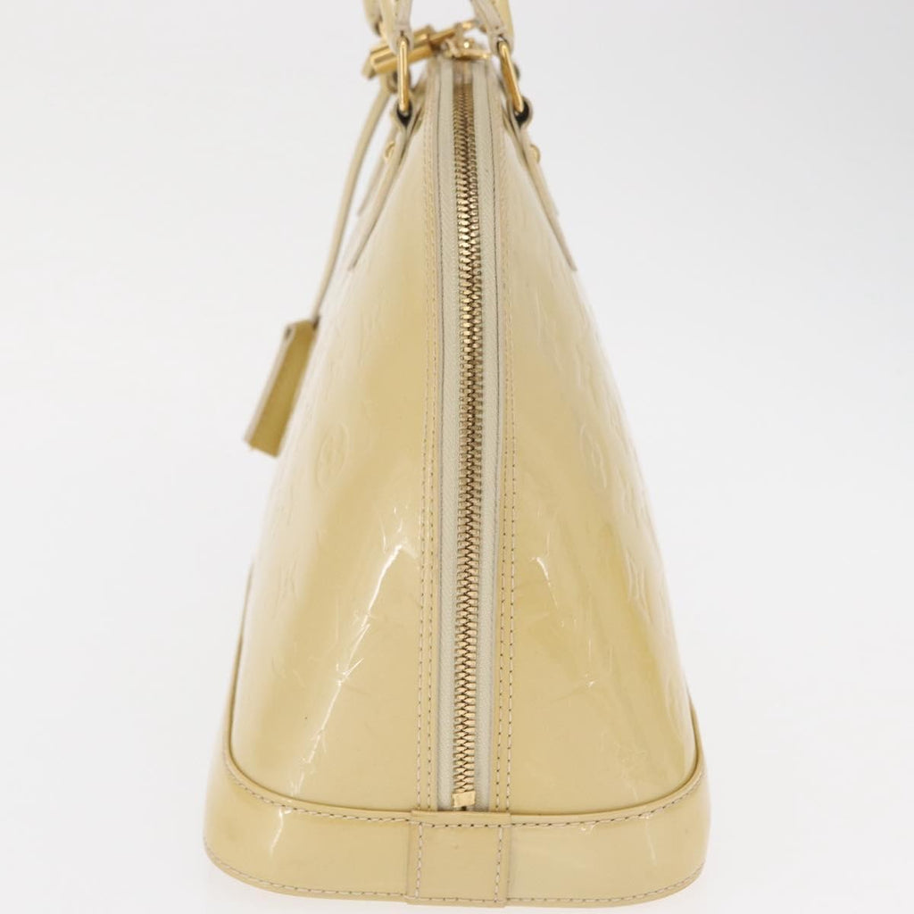 Louis Vuitton Alma Handbag Patent Leather Beige Patent_Leather Handbag (Pre-Owned)