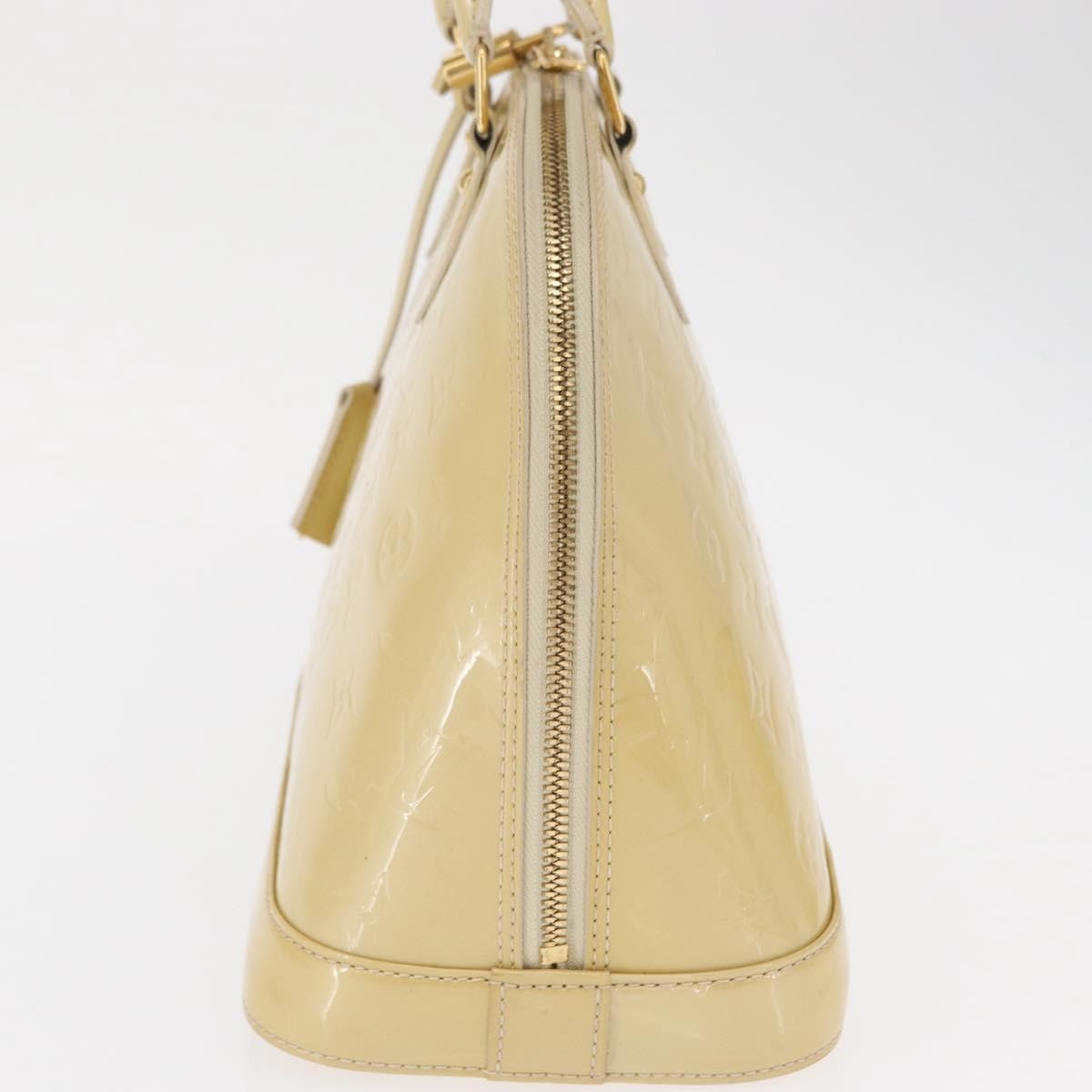 Louis Vuitton Alma Handbag Patent Leather Beige Patent_Leather Handbag (Pre-Owned)