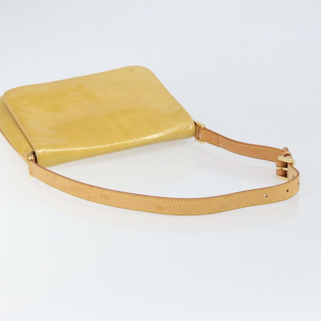 Louis Vuitton Thompson Street Handbag Monogram Vernis Beige Patent_Leather Shoulder Bag Bag (Pre-Owned)