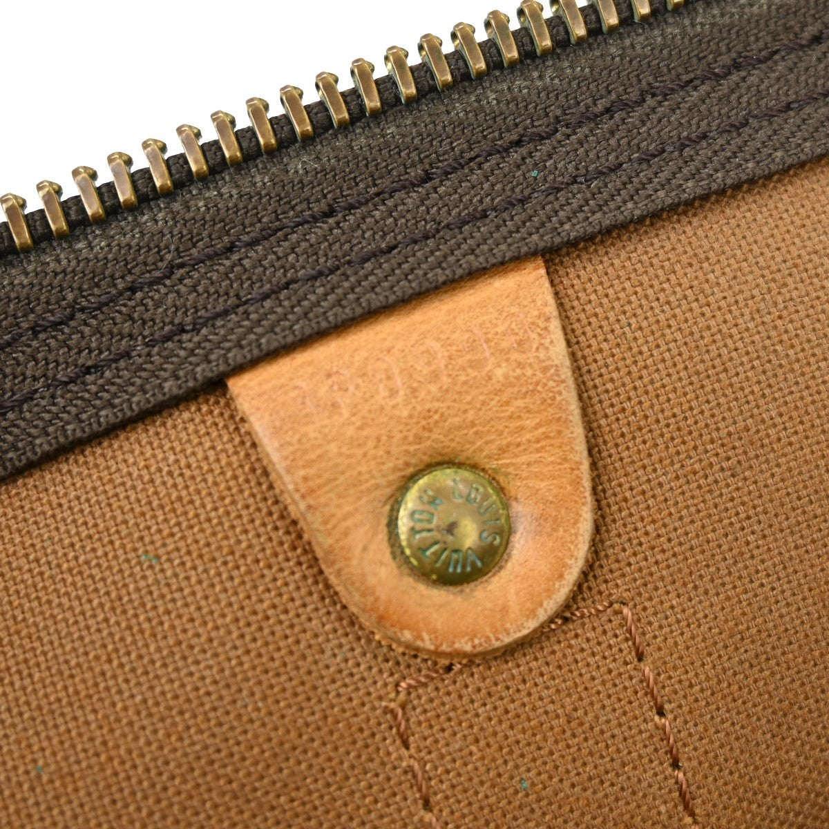 Louis Vuitton Keepall Bag Monogram Canvas Brown Canvas Travel Bag Bag (Pre-Owned)