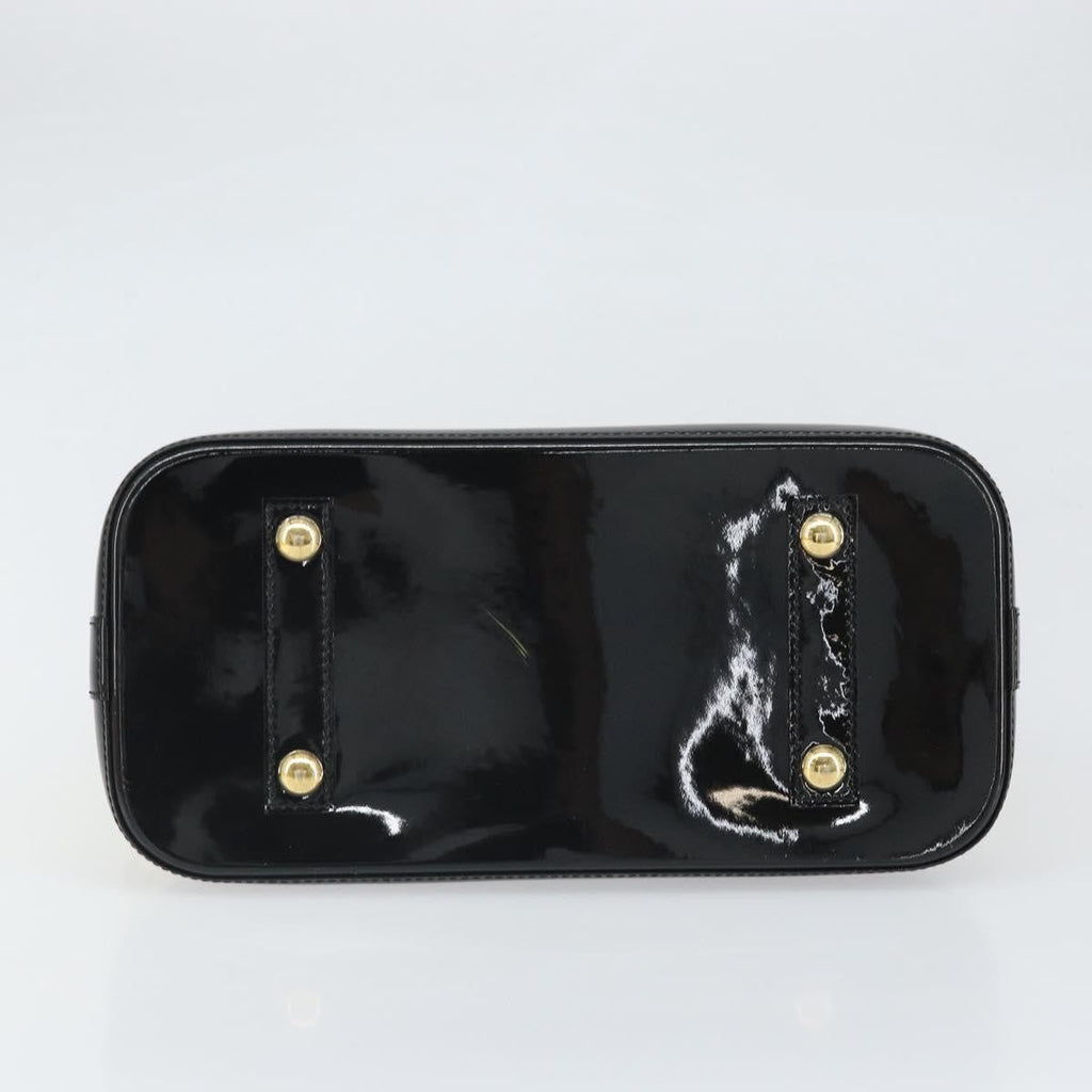 Louis Vuitton Alma Handbag Limited Edition Stickers Monogram Vernis White Patent_Leather Handbag (Pre-Owned)