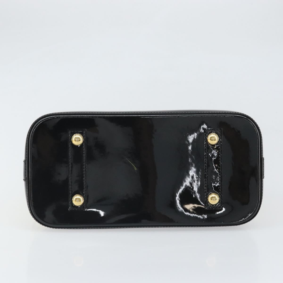 Louis Vuitton Alma Handbag Limited Edition Stickers Monogram Vernis White Patent_Leather Handbag (Pre-Owned)