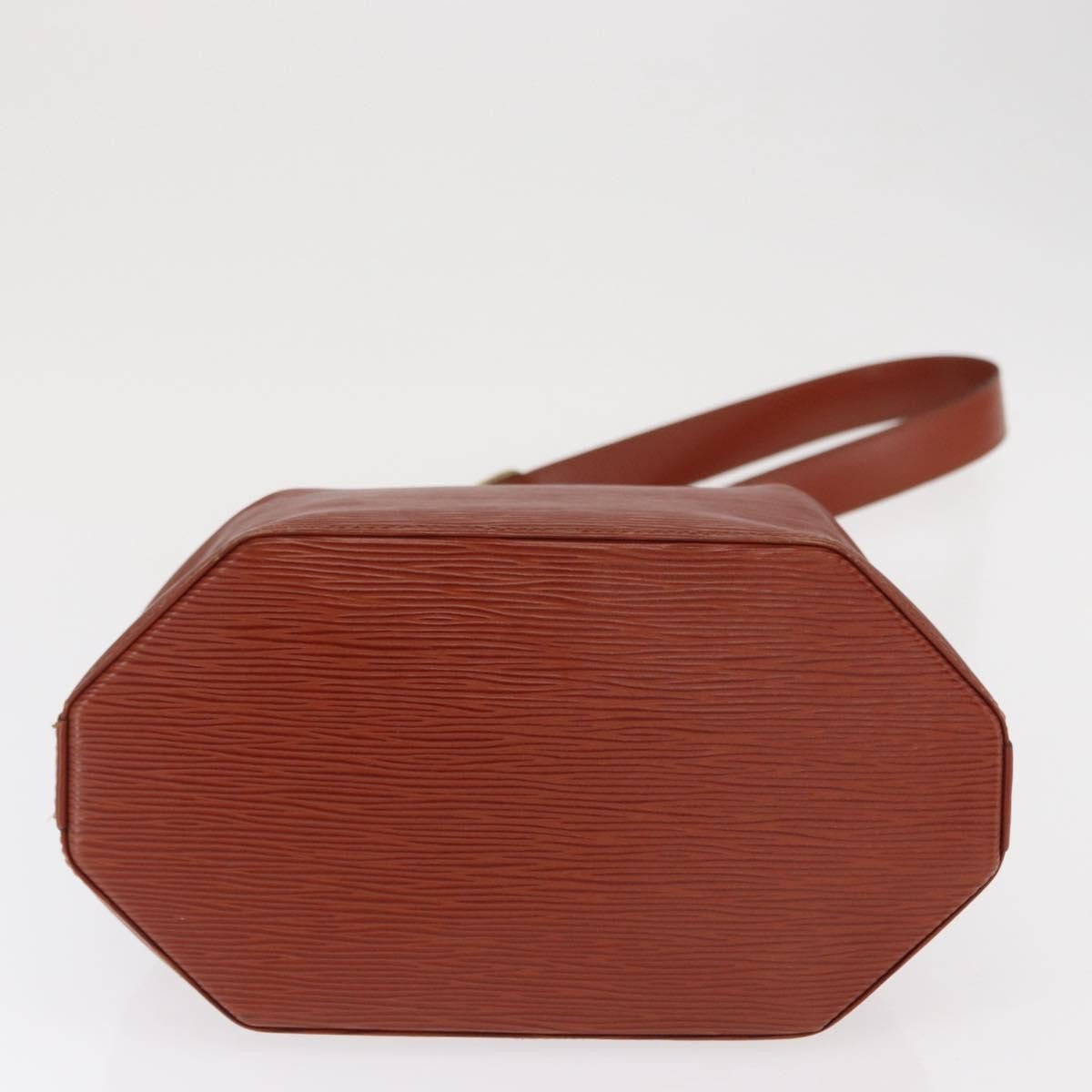 Louis Vuitton Vintage Sac D'epaule Handbag Epi Leather Brown Leather Shoulder Bag Bag (Pre-Owned)