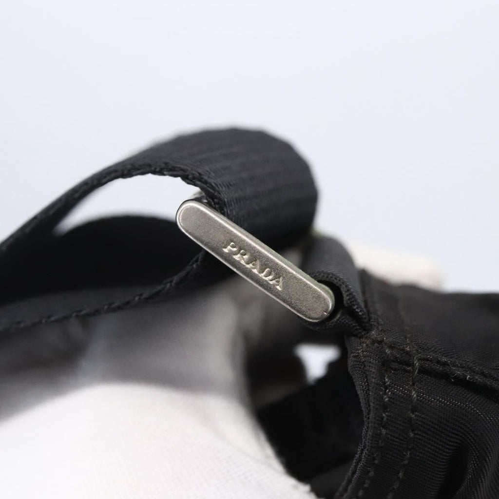 Prada Flat Messenger Bag Tessuto Black Nylon Shoulder Bag Bag (Pre-Owned)