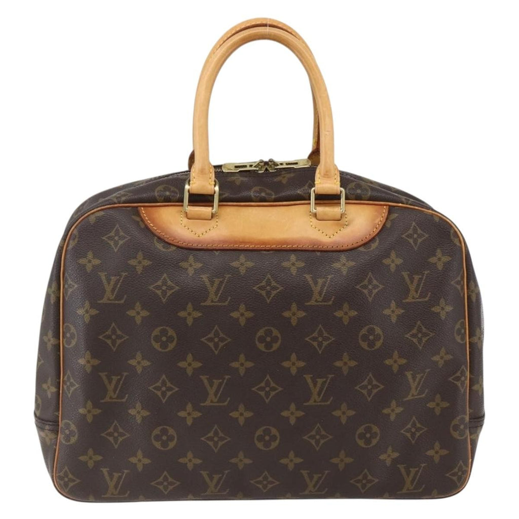 Louis Vuitton Deauville Handbag Monogram Canvas Brown Canvas Handbag (Pre-Owned)