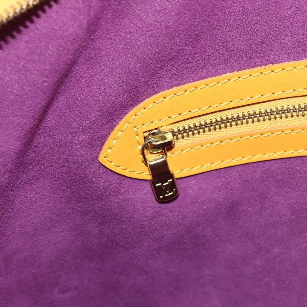 Louis Vuitton Lussac Handbag Epi Leather Yellow Leather Shoulder Bag Bag (Pre-Owned)