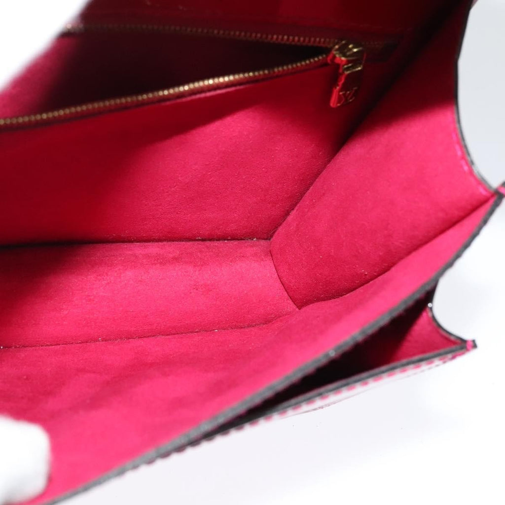 Louis Vuitton Monceau Handbag Vernis Red Patent_Leather Handbag (Pre-Owned)