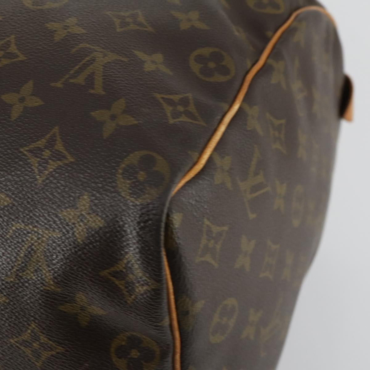 Louis Vuitton Keepall Bag Monogram Canvas Brown Canvas Travel Bag Bag (Pre-Owned)