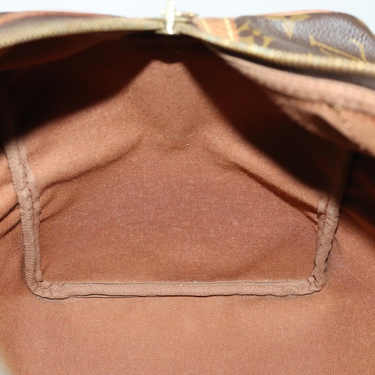 Louis Vuitton Sac Souple Handbag Monogram Canvas Brown Canvas Travel Bag Bag (Pre-Owned)