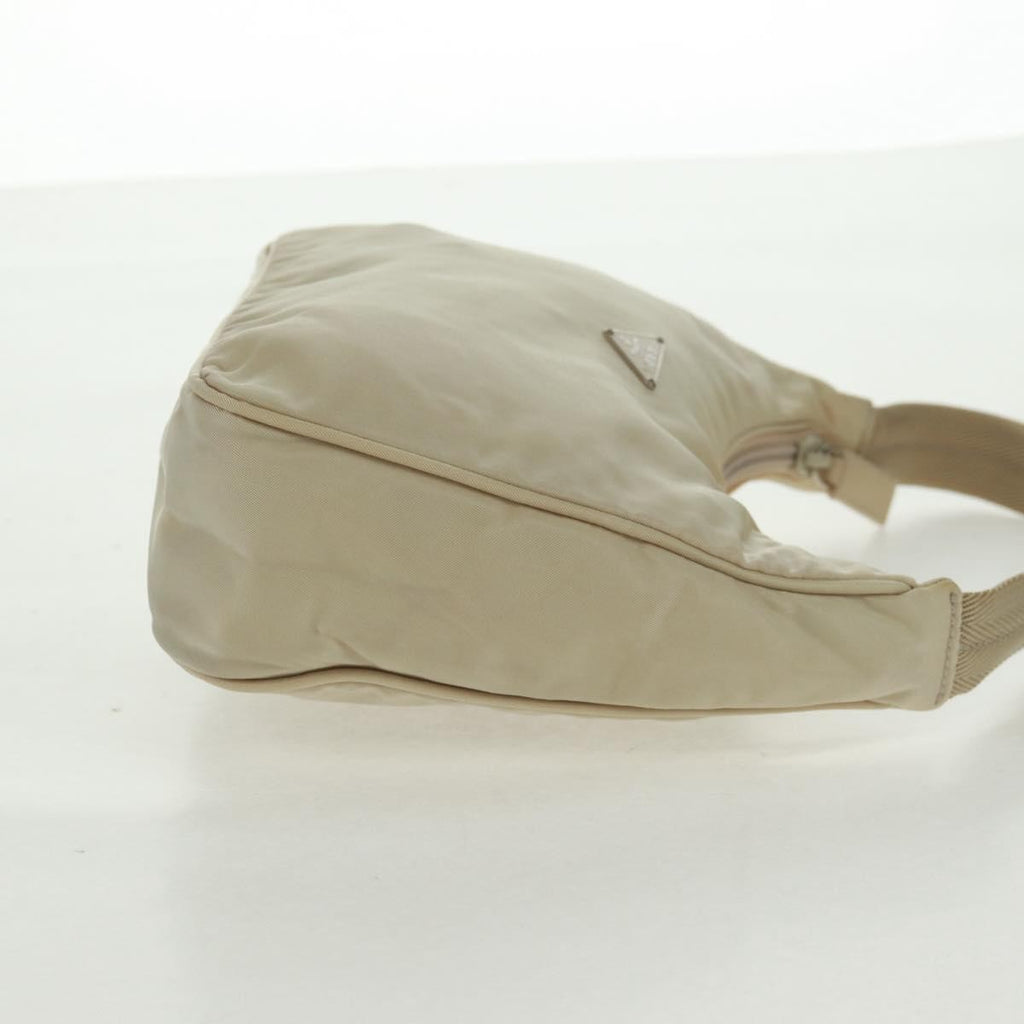Prada Hobo Tessuto Beige Nylon Handbag (Pre-Owned)
