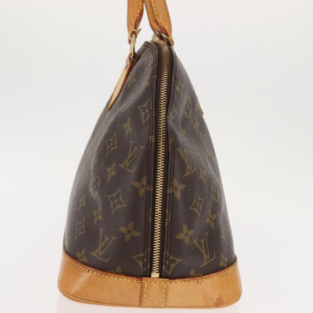 Louis Vuitton Alma Handbag Monogram Canvas Brown Canvas Handbag (Pre-Owned)