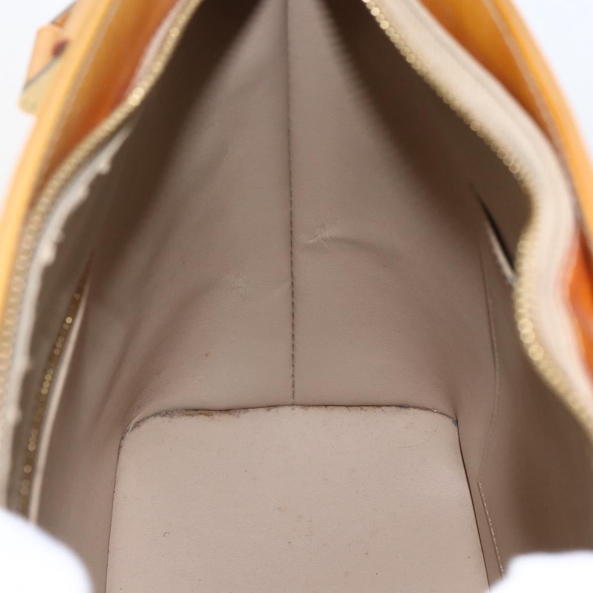 Louis Vuitton Houston Handbag Monogram Vernis Beige Patent_Leather Tote Bag Bag (Pre-Owned)