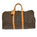 Louis Vuitton Keepall Bag Monogram Canvas Brown Canvas Travel Bag Bag (Pre-Owned)
