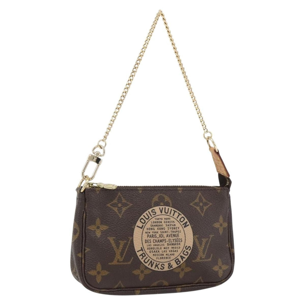Louis Vuitton Pochette Accessoires Limited Edition Monogram Trunk Brown Canvas Clutche & Pouche Bag (Pre-Owned)