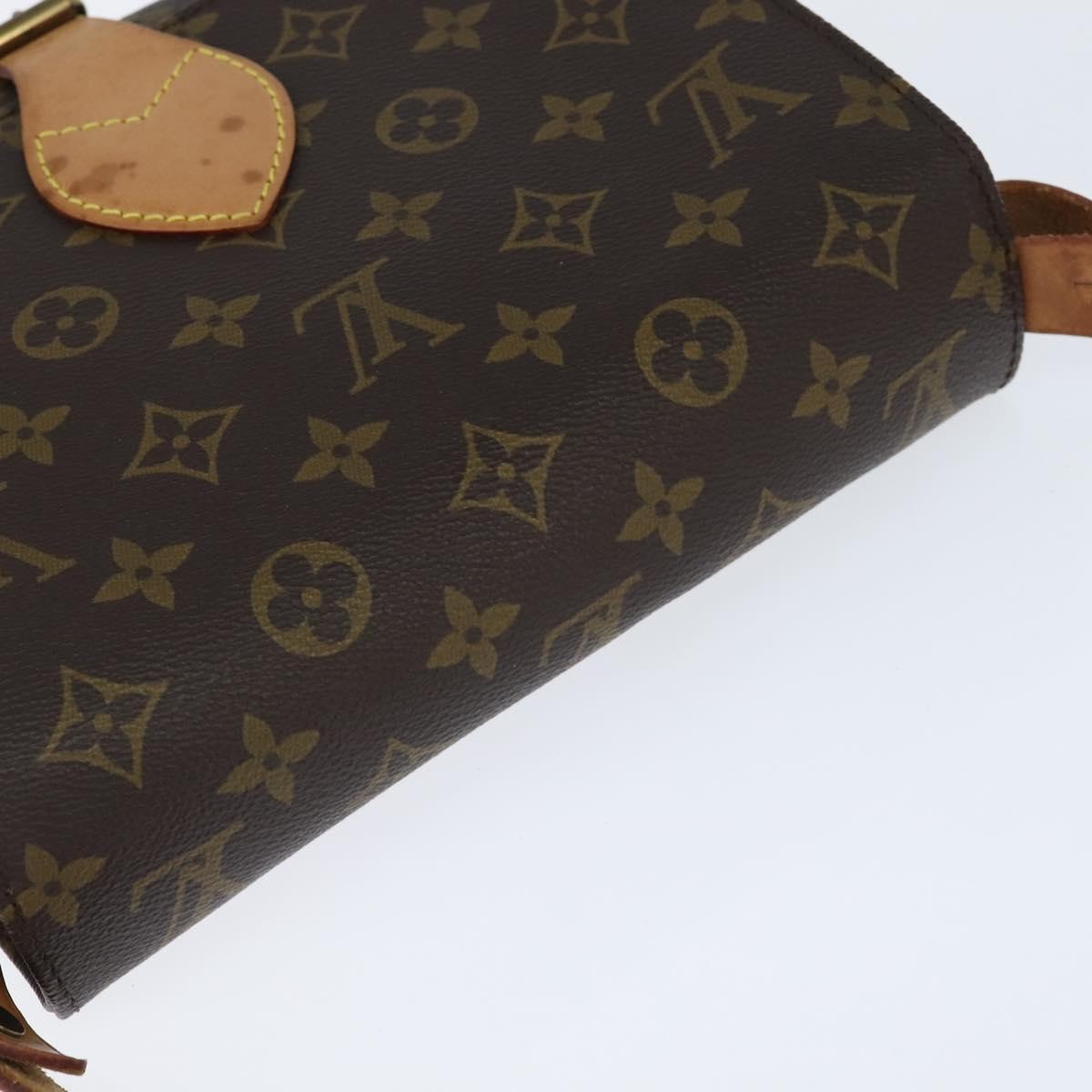 Louis Vuitton Cartouchiere Handbag Monogram Canvas Brown Canvas Shoulder Bag Bag (Pre-Owned)