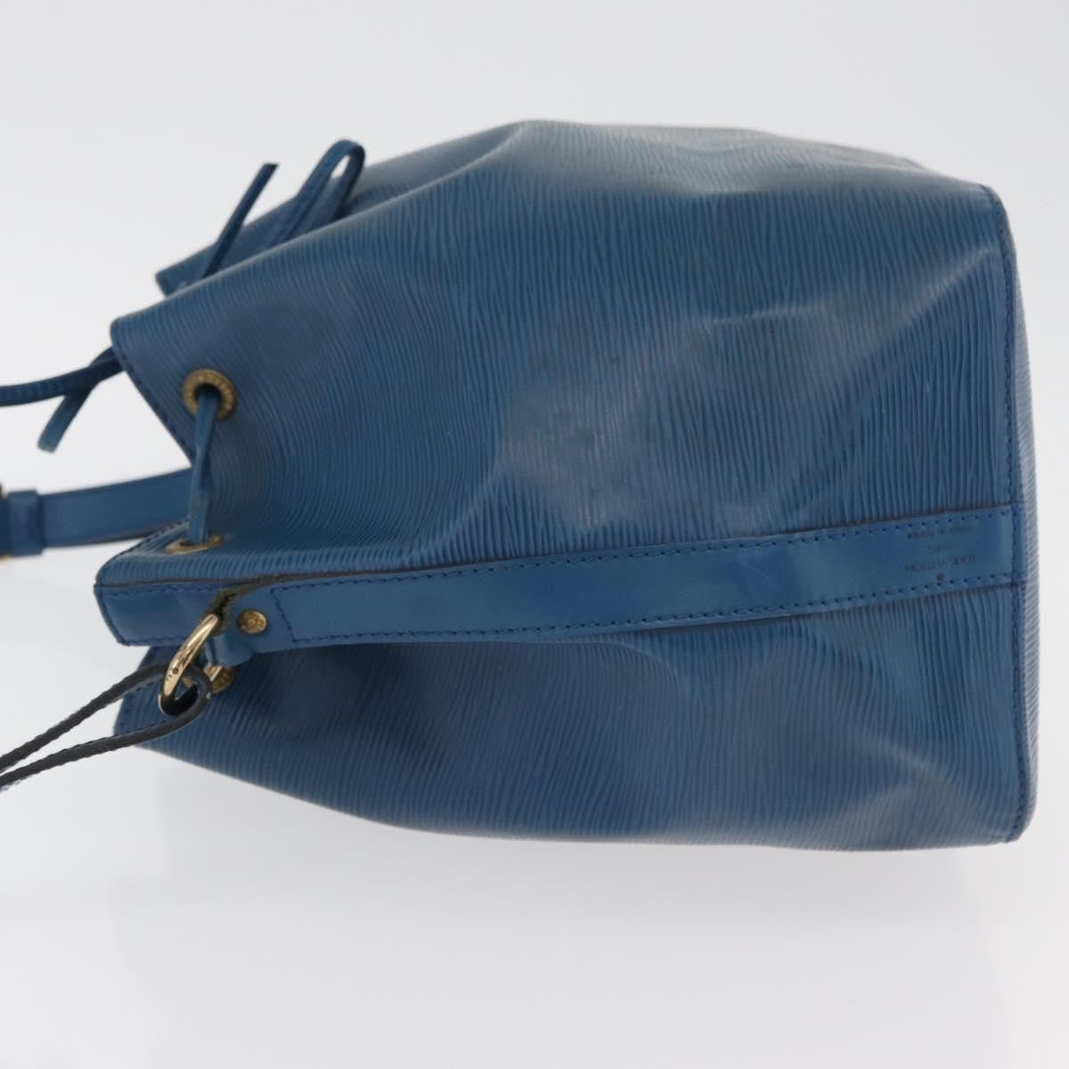 Louis Vuitton Petit Noe Handbag Epi Leather Blue Leather Shoulder Bag Bag (Pre-Owned)