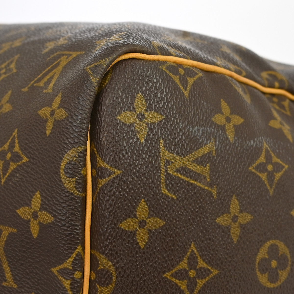 Louis Vuitton Keepall Bag Monogram Canvas Brown Canvas Travel Bag Bag (Pre-Owned)