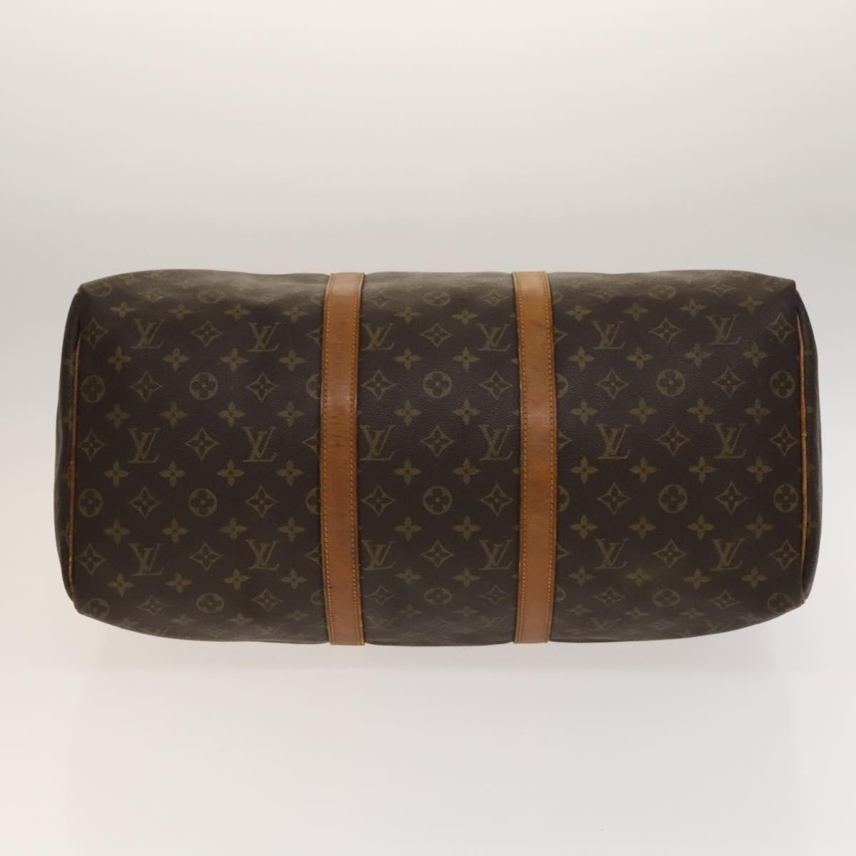 Louis Vuitton Keepall Bag Monogram Canvas Brown Canvas Travel Bag Bag (Pre-Owned)