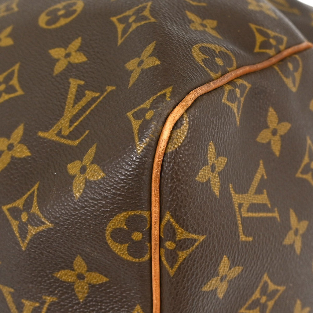 Louis Vuitton Keepall Bag Monogram Canvas Brown Canvas Travel Bag Bag (Pre-Owned)