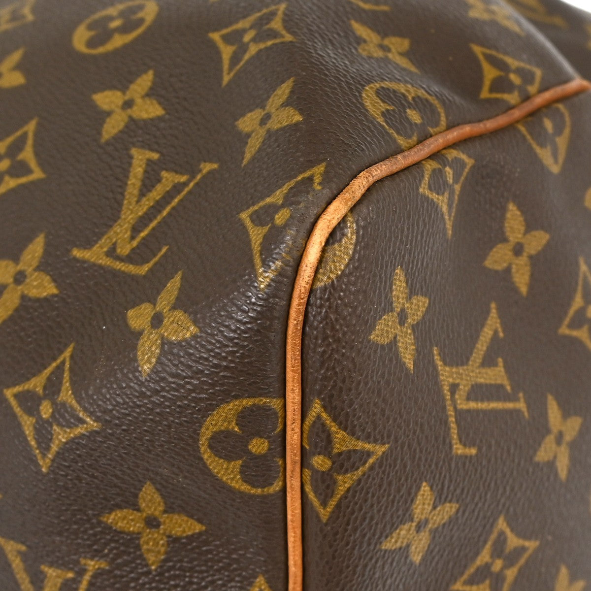 Louis Vuitton Keepall Bag Monogram Canvas Brown Canvas Travel Bag Bag (Pre-Owned)