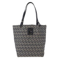 Fendi Shopping Tote Zucchino Canvas Navy Canvas Tote Bag Bag (Pre-Owned)