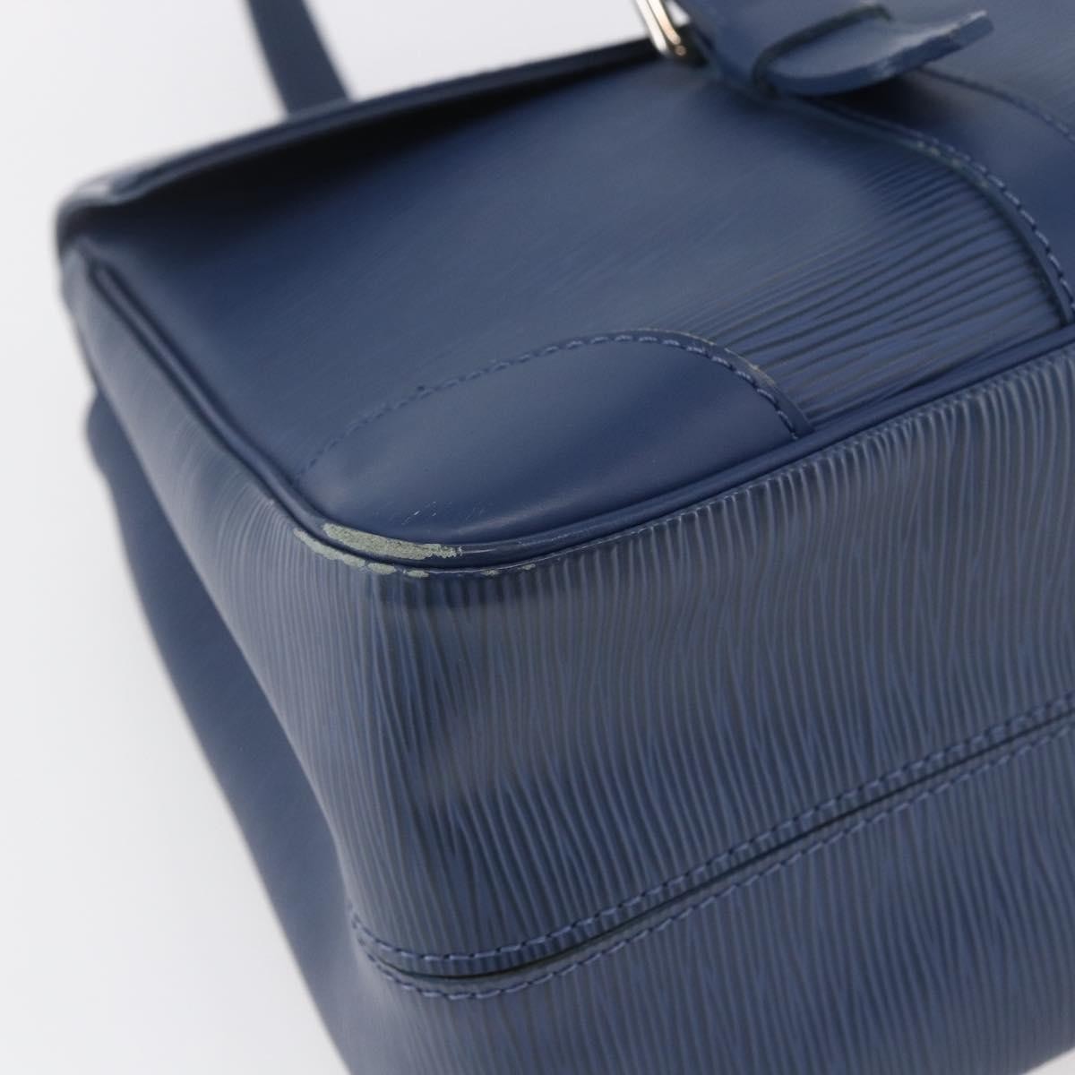 Louis Vuitton Segur Handbag Epi Leather Blue Leather Handbag (Pre-Owned)
