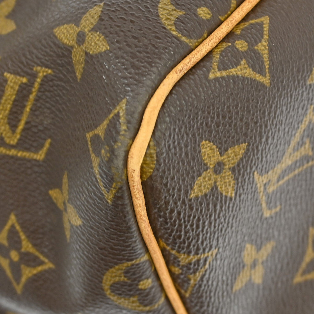 Louis Vuitton Keepall Bag Monogram Canvas Brown Canvas Travel Bag Bag (Pre-Owned)