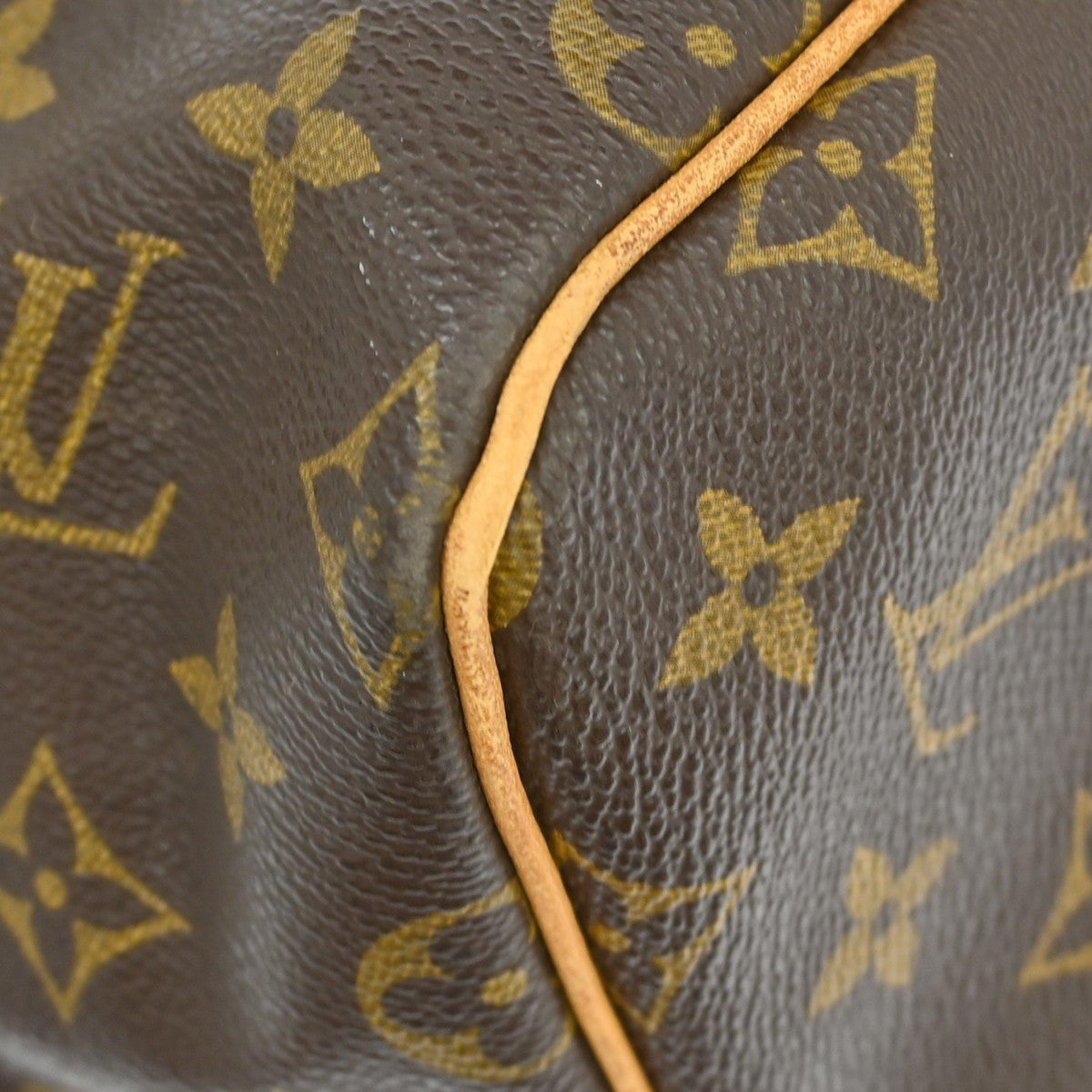 Louis Vuitton Keepall Bag Monogram Canvas Brown Canvas Travel Bag Bag (Pre-Owned)