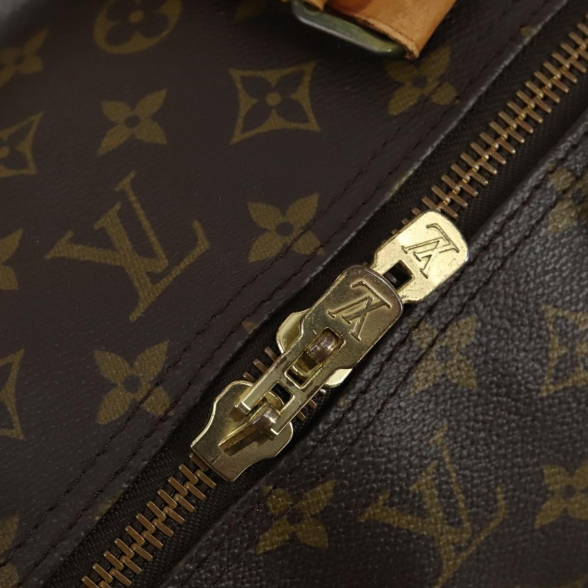 Louis Vuitton Keepall Bag Monogram Canvas Brown Canvas Travel Bag Bag (Pre-Owned)