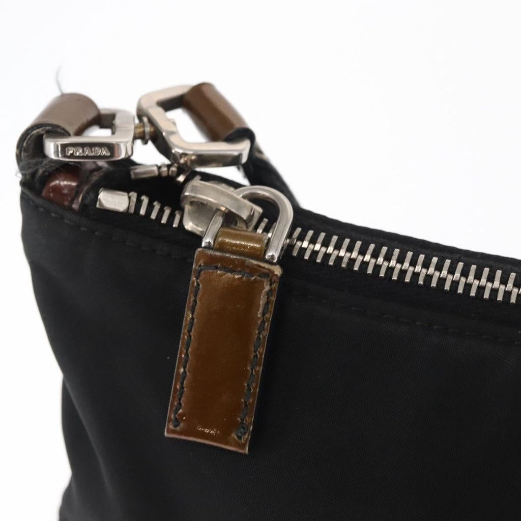 Prada Vintage Shoulder Bag Tessuto Black Nylon Shoulder Bag Bag (Pre-Owned)