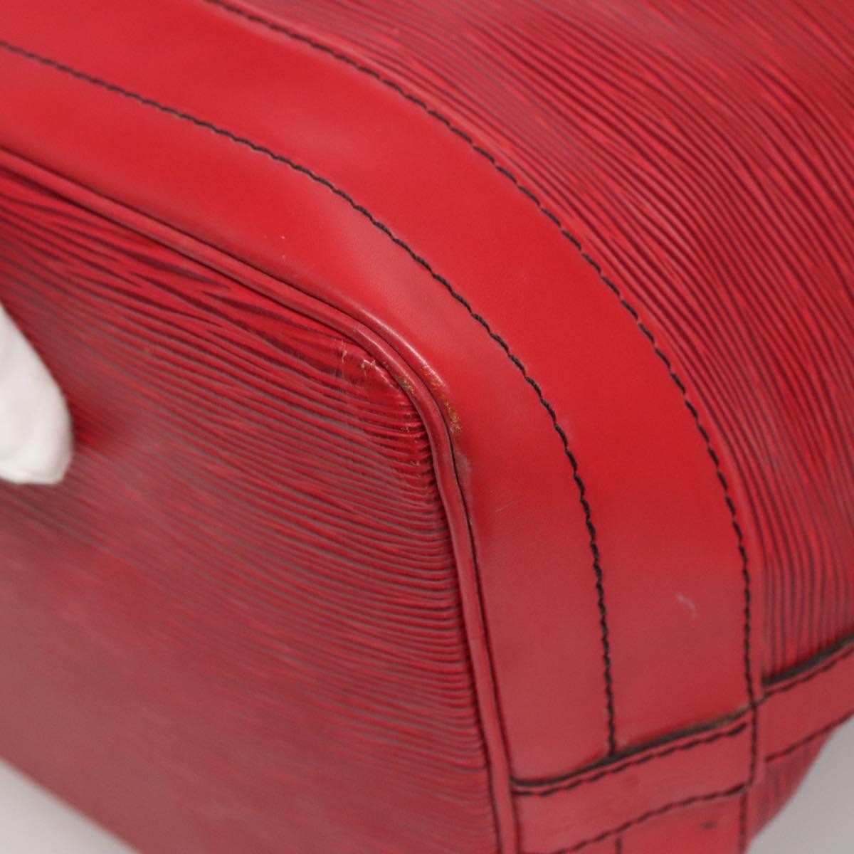 Louis Vuitton Noe Handbag Epi Leather Red Leather Bag (Pre-Owned)