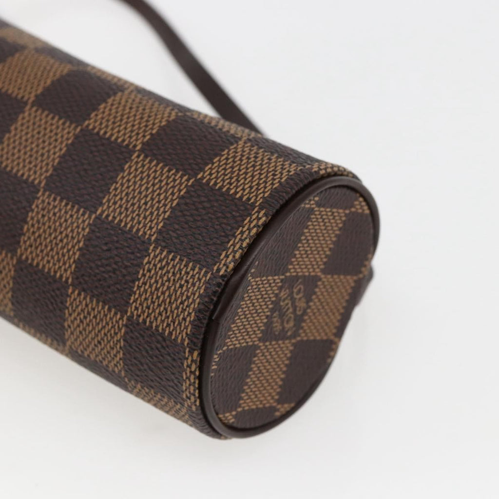 Louis Vuitton Papillon Pochette Damier Brown Canvas Clutche & Pouche Bag (Pre-Owned)