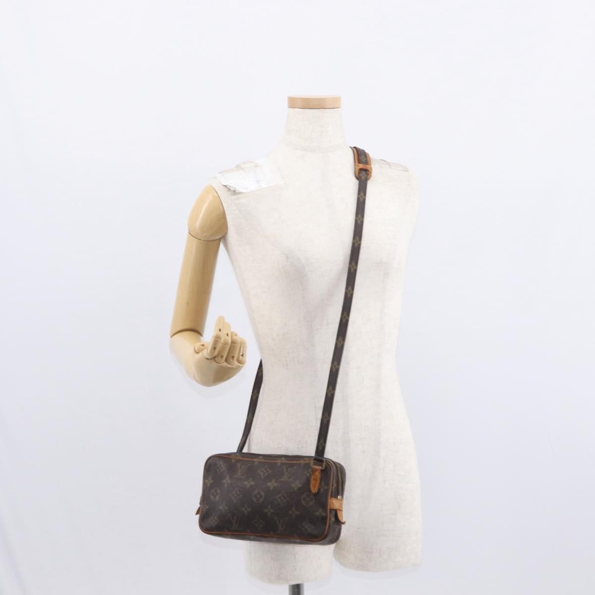 Louis Vuitton Pochette Marly Bandouliere Bag Monogram Canvas Brown Canvas Shoulder Bag Bag (Pre-Owned)