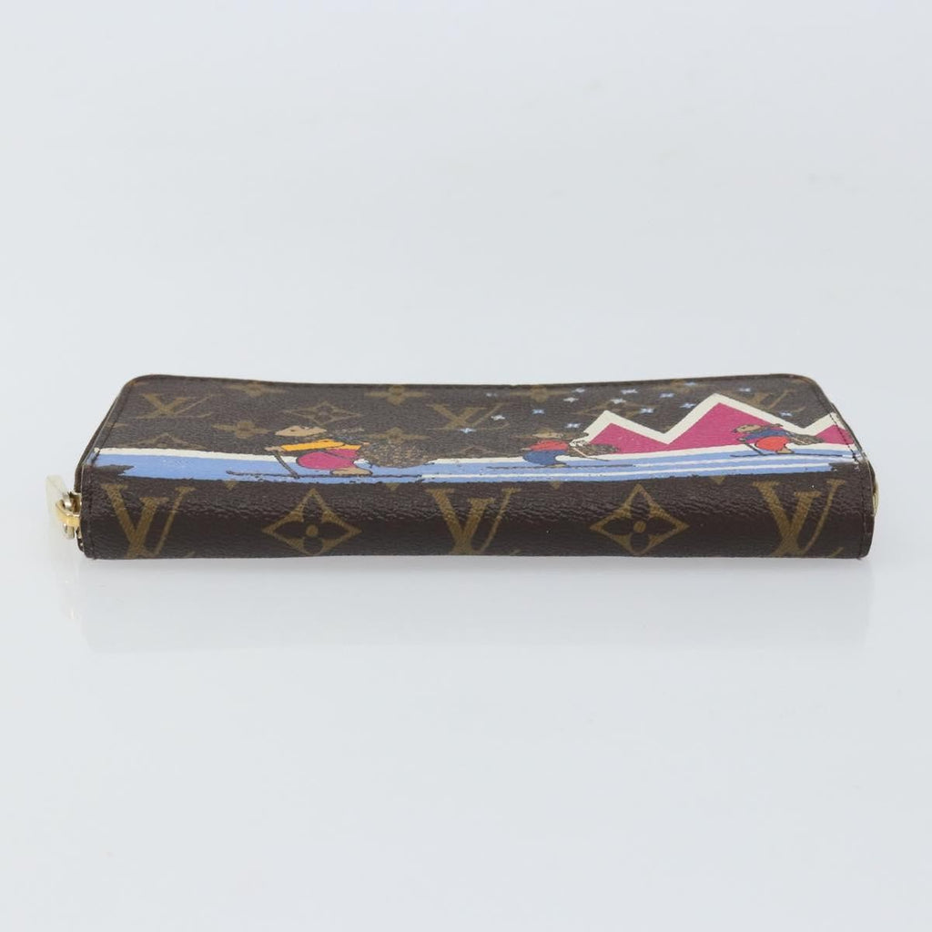 Louis Vuitton Zippy Wallet Canvas Brown Canvas Wallets Accessory (Pre-Owned)