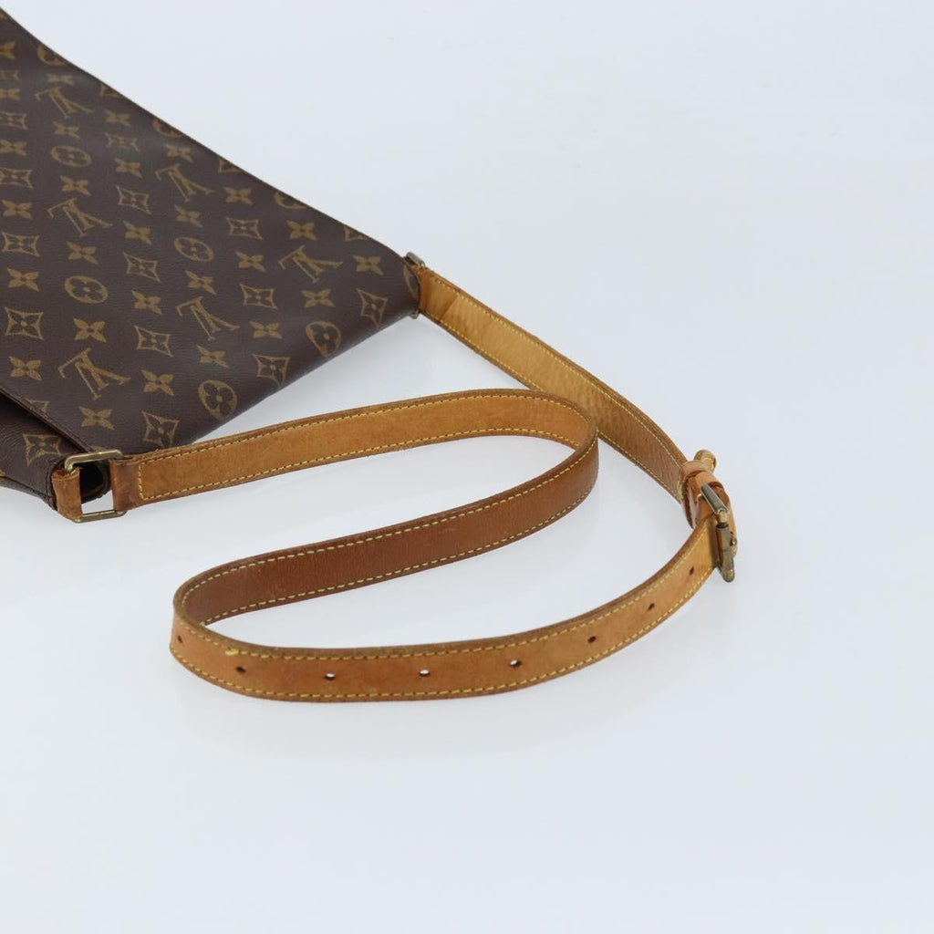 Louis Vuitton Musette Handbag Monogram Canvas Brown Canvas Shoulder Bag Bag (Pre-Owned)