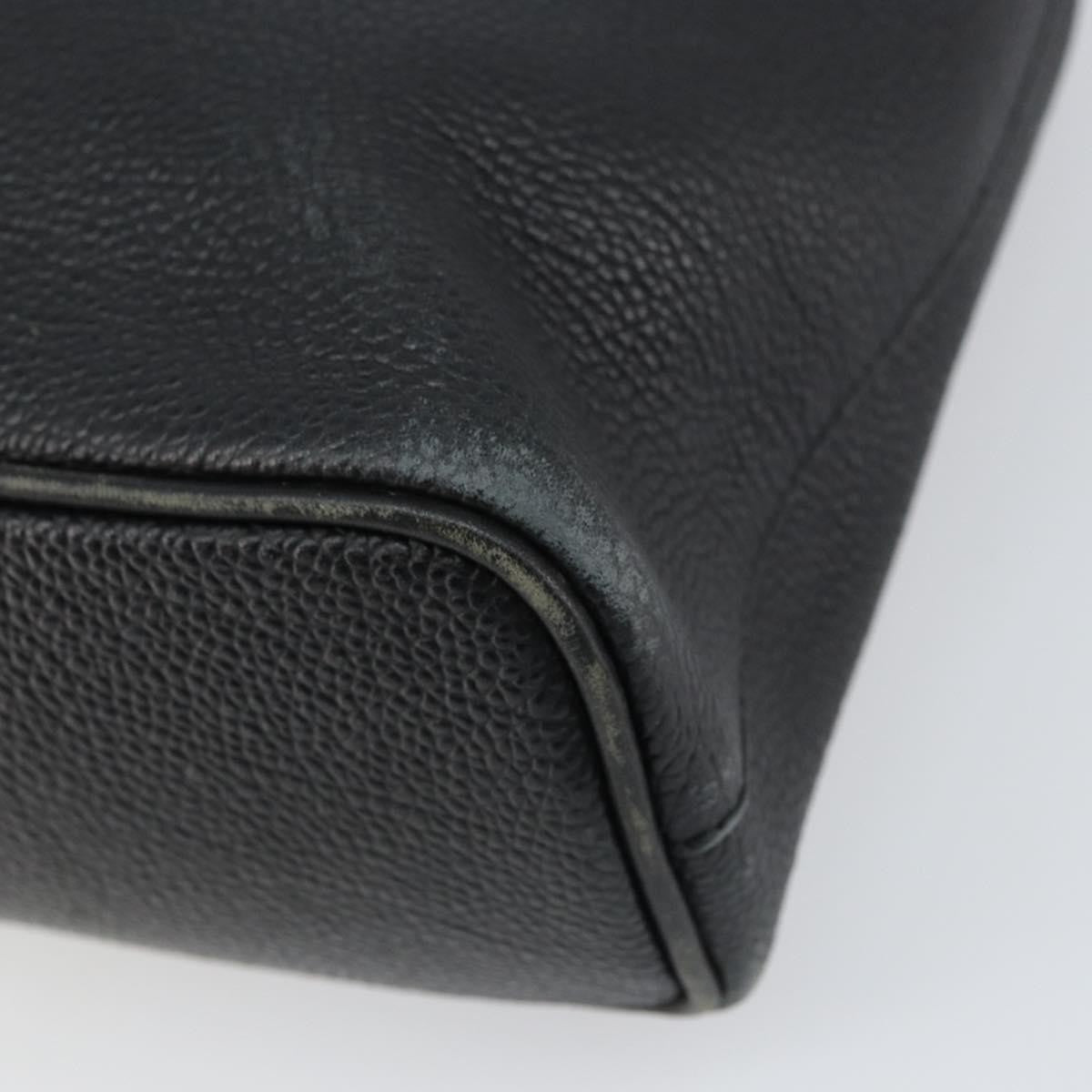 Burberry Vintage Handbag Leather Black Leather Handbag (Pre-Owned)