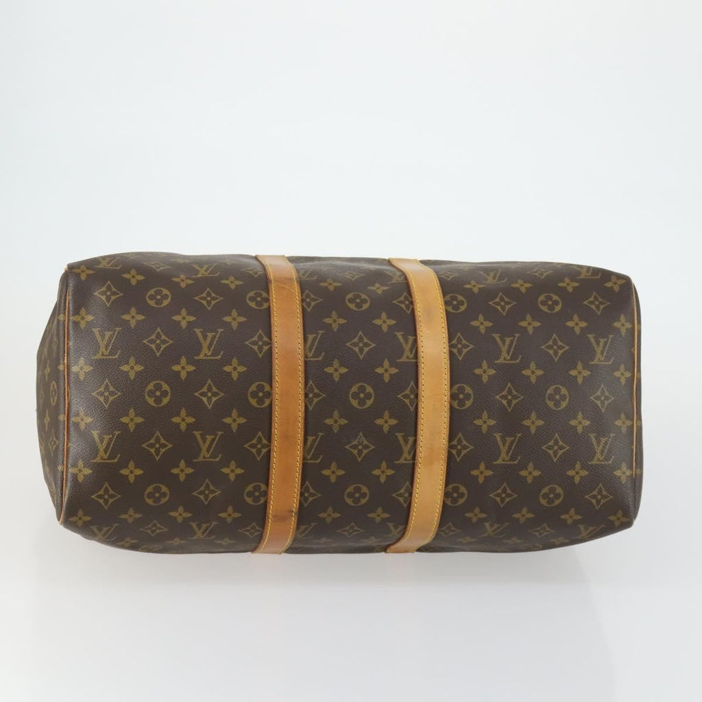 Louis Vuitton Keepall Bag Monogram Canvas Brown Canvas Travel Bag Bag (Pre-Owned)
