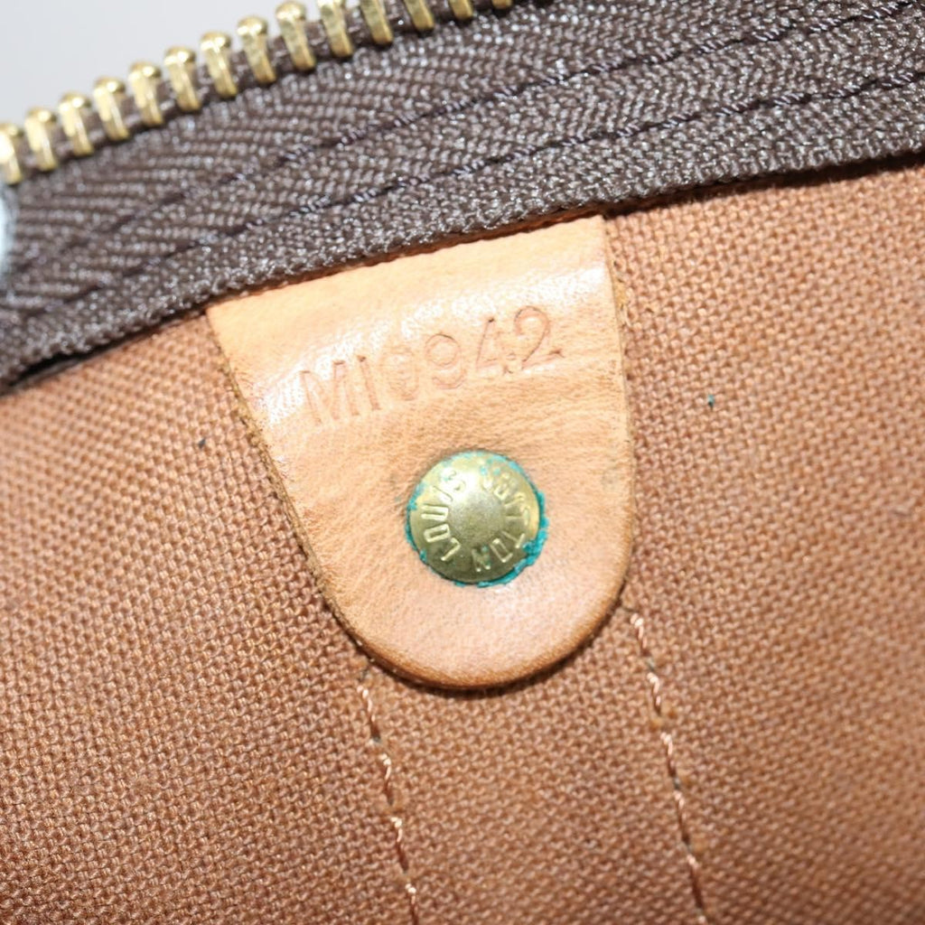 Louis Vuitton Keepall Bag Monogram Canvas Brown Canvas Travel Bag Bag (Pre-Owned)