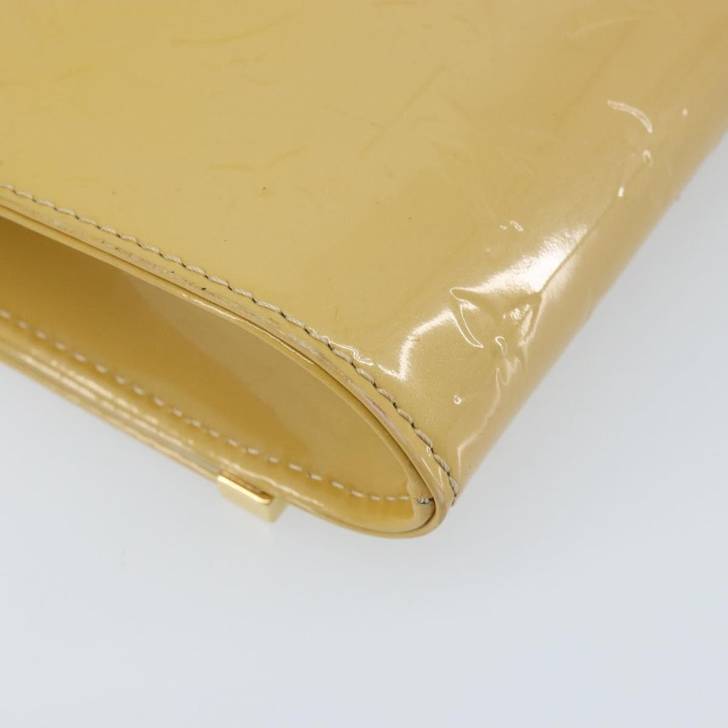 Louis Vuitton Ana Bag Monogram Vernis Yellow Patent_Leather Clutche & Pouche Bag (Pre-Owned)